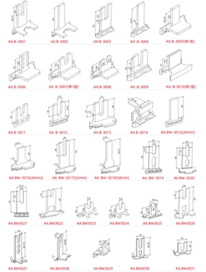 Aluminum alloy swing-in and swing-out plug-in series